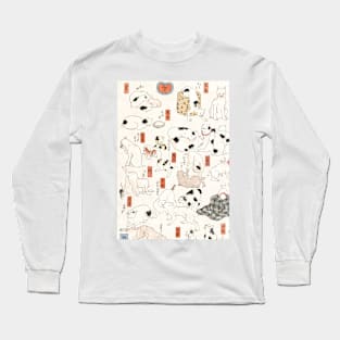 Cat - Japanese Style Long Sleeve T-Shirt